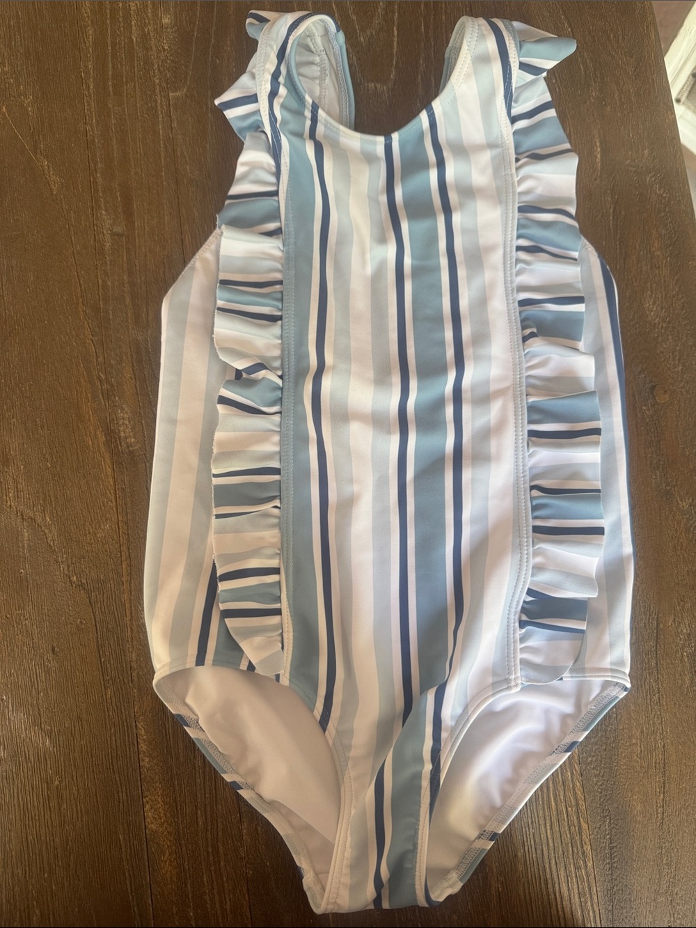 Minnow swim Striped Ruffle One-Piece Swimsuit